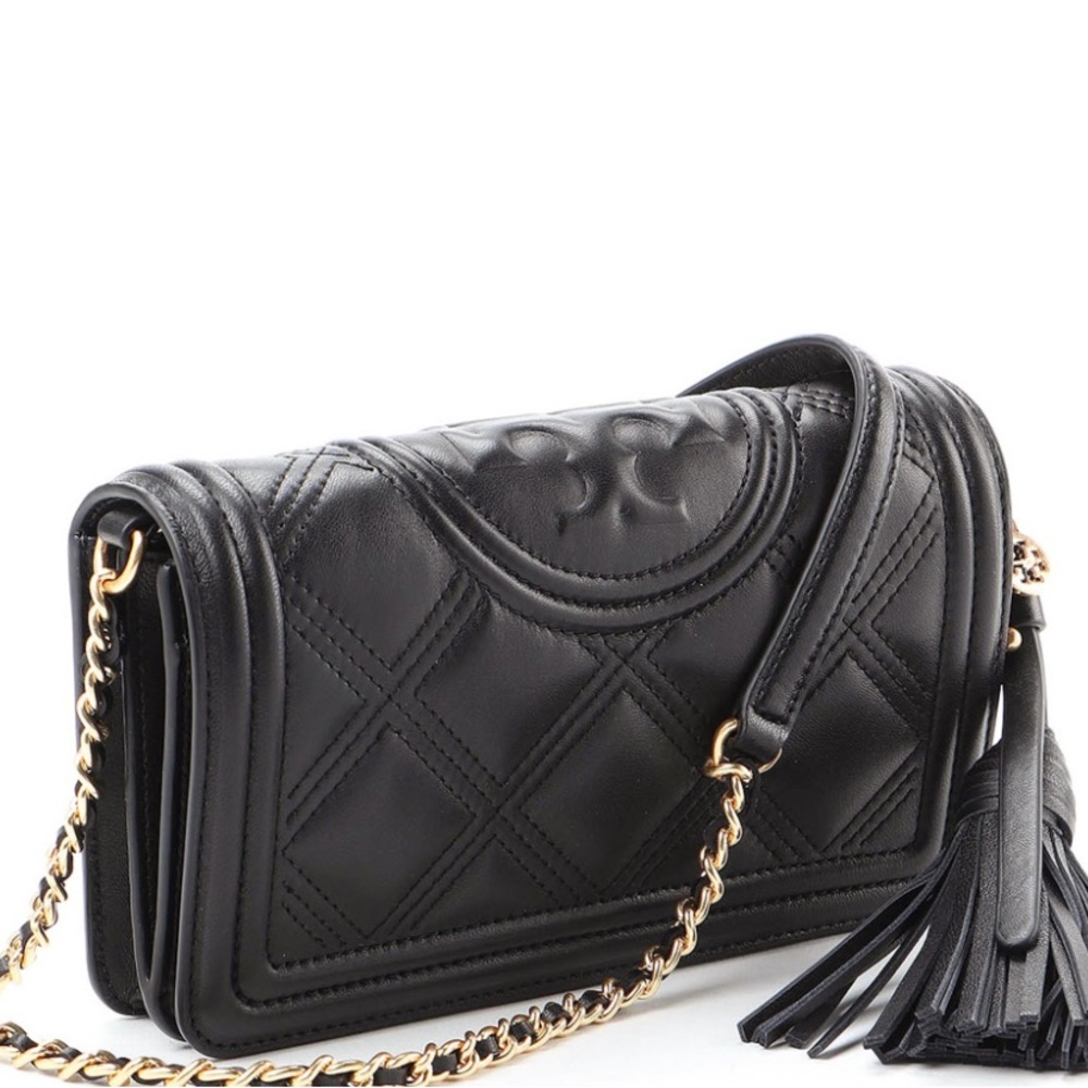 Tory Burch Fleming Soft Quilted Wallet Crossbody